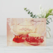 クラシックビクトリアン グランジ ティーパーティー 招待状 (スタンド正面)