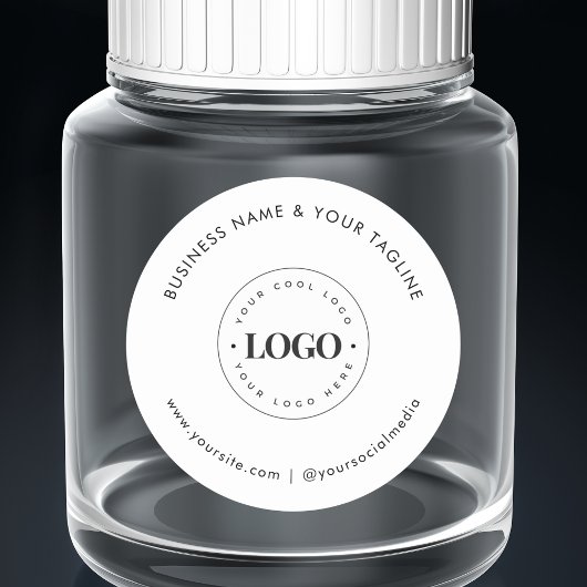 クラシックビジネスカンパニーカスタムロゴソーシャルメディア ラウンドシール