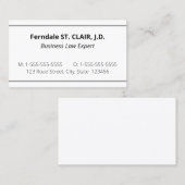 クラシックビジ伝統的ネスカード 名刺 (正面/裏面)