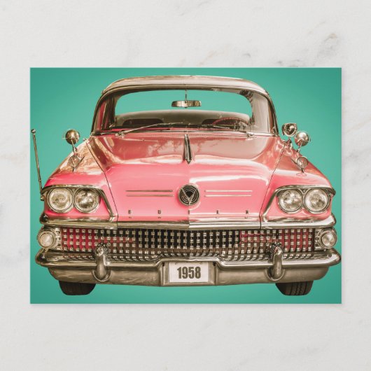 クラシックビュイック1958センチュリーカー ポストカード (正面)
