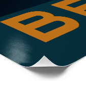 クラシックビーグルポートレートレトロスタイル ポスター (コーナー)