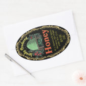 クラシックビーハイブローカルハニージャー 楕円形シール (封筒)