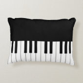 クラシックピアノの鍵盤音パーソナライズされた楽 アクセントクッション (裏面)