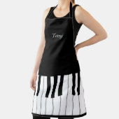 クラシックピアノパーソナライズされた鍵盤音楽愛好家 エプロン (インサイチュ)