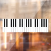 クラシックピアノ鍵ミュージカルシームレスタイル ウィンドウサイン (シート2)