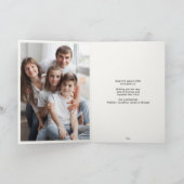 クラシックピクレボールサンタブルークリスマスフォト シーズンカード (内部)