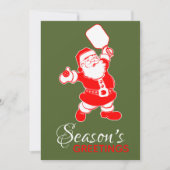 クラシックピクレボールサンタブルークリスマス シーズンカード (正面)