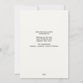 クラシックピクレボールサンタブルークリスマス シーズンカード (裏面)