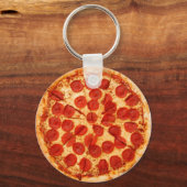 クラシックピザ好き キーホルダー (正面)