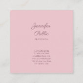 クラシックピスタイリッシュンクシンプルトレンディーラグジュアリー スクエア名刺 (裏面)