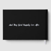 クラシックピュアブラックフローラスケッチフォイルゲストブック ゲストブック (裏面)