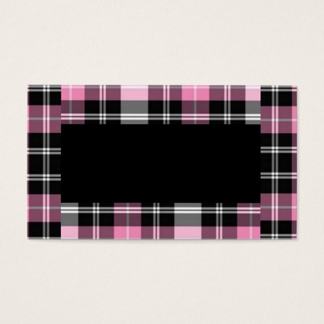 クラシックピンクと黒の格子縞 (正面)