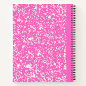 クラシックピンクのカスタマイズ可能な構成 ノートブック (裏面)