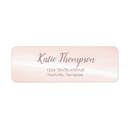 クラシックピンクの水の色のスプラッシュ ラベル