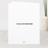 クラシックピンクカーフィン誕生日カード カード (裏面)