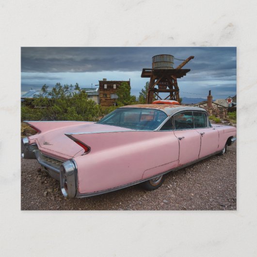 クラシックピンクキャディポストカード ポストカード (正面)