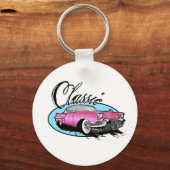 クラシックピンクキャディラック キーホルダー (正面)