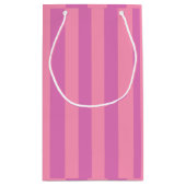 クラシックピンクストライプカスタム スモールペーパーバッグ (裏面)