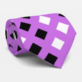 クラシックピンクブラックplaidネックユニセックスタイ ネクタイ (ロール)