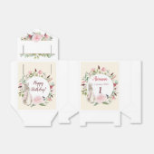 クラシックピンクペーターラビットフローラ誕生日 フェイバーボックス (折り畳みなし)