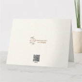 クラシックピンクボ縁どタニカル サンキューカード (裏面)