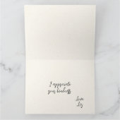 クラシックピンクボ縁どタニカル サンキューカード (内部)