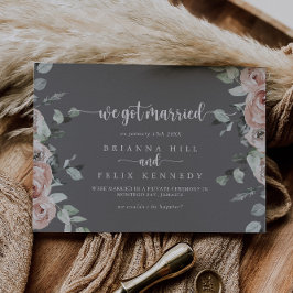 クラシックピンクローズグレーエロペメント発表 案内状