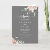 クラシックピンクローズフローラグレーフォールディング プログラム (正面)