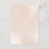 クラシックピンクローズフローラ結婚の願い井戸 エンクロージャーカード (裏面)