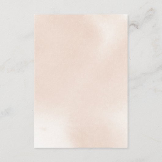 クラシックピンクローズフローラ結婚の願い井戸 エンクロージャーカード (裏面)