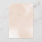 クラシックピンクローズフローラ結婚ズ方向 エンクロージャーカード (裏面)