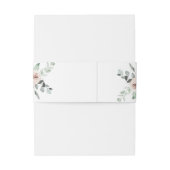 クラシックピンクローズフローラ結婚式招待状 招待状ベリーバンド (裏面例)