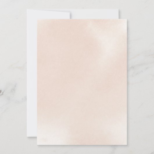 クラシックピンクローズベビーQベビーシャワーバーベキュー 招待状 (裏面)