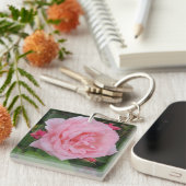 クラシックピンクローズ キーホルダー (正面右)
