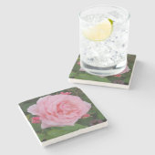 クラシックピンクローズ ストーンコースター (横)