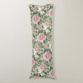 クラシックピンクローズ&セージ離れズ ボディピロー (正面縦)