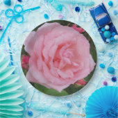 クラシックピンクローズ ペーパープレート (パーティー)