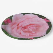 クラシックピンクローズ ペーパープレート (アングル)