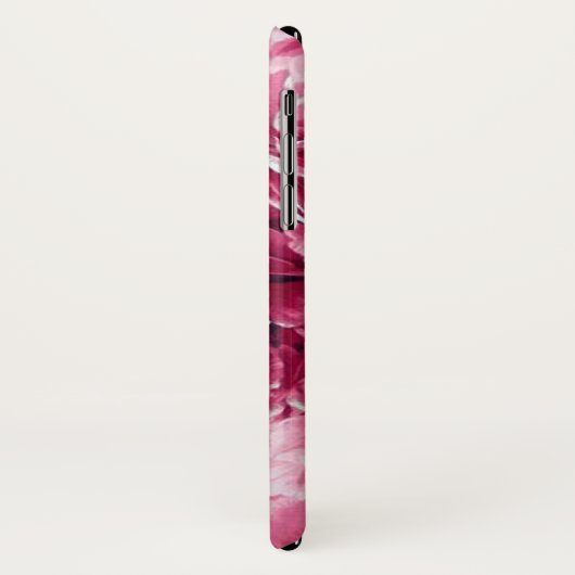 クラシックピンク牡丹パーソナライズされた房 Case-Mate iPhoneケース (裏面/左)