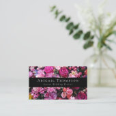 クラシックピンク花花花屋 名刺 (スタンド正面)