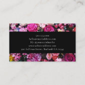 クラシックピンク花花花屋 名刺 (裏面)