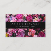 クラシックピンク花花花屋 名刺 (正面)