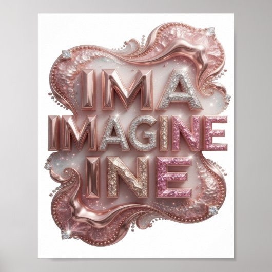 クラシックピンクIMAGINE ポスター (正面)