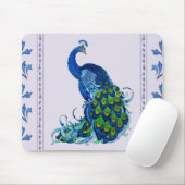 クラシックピーコックデザイン マウスパッド (マウス)