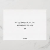 クラシックピースフォイルビジネスホリデーカード 箔招待状 (裏面)