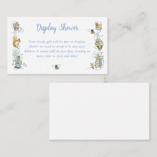 クラシックピーターうさぎディスプレイシャワー エンクロージャーカード (正面/裏面)