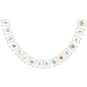 クラシックピーターうさぎ赤ちゃんシャワーのバンティング旗 バンティングフラッグ (全)