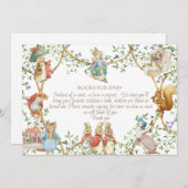 クラシックピーターうさぎ赤ちゃんシャワー予約リクエスト 招待状 (正面/裏面)