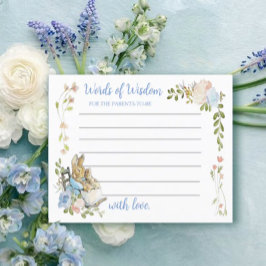 クラシックピーターザラビットツインシャワーアドバイスカード