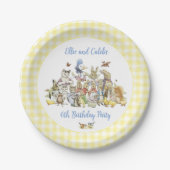 クラシックピーターザラビットバースデーパーティー ペーパープレート (正面)